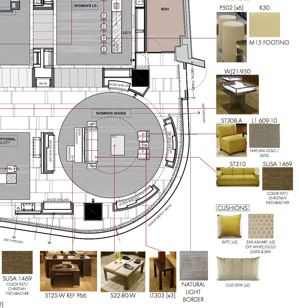 Furniture and carpet plan